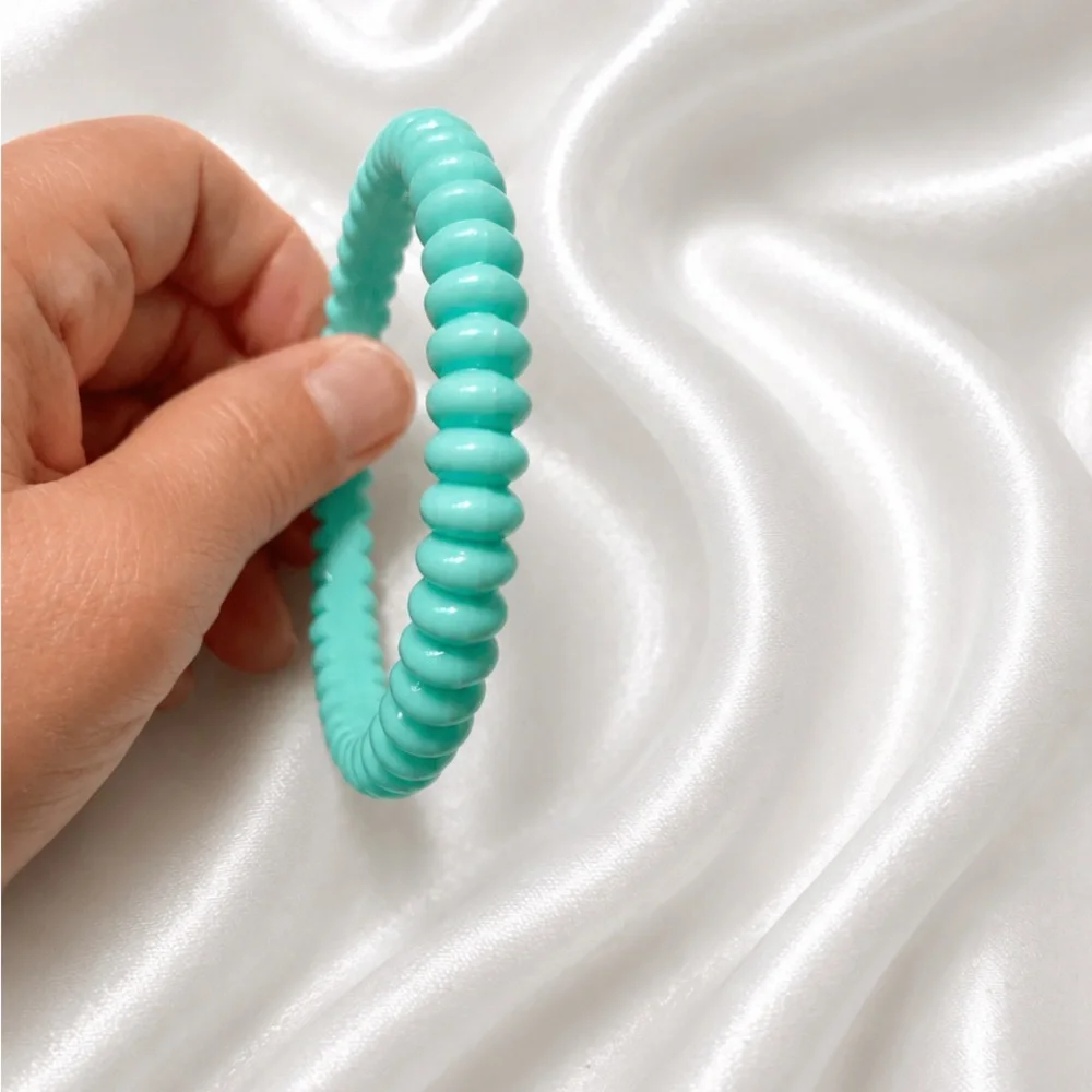 Turquoise Plastic Bangle Bracelet